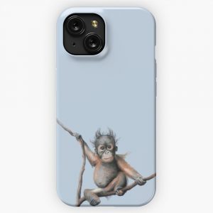 Baby Orangutan iPhone 15 Slim Phone Case Cover