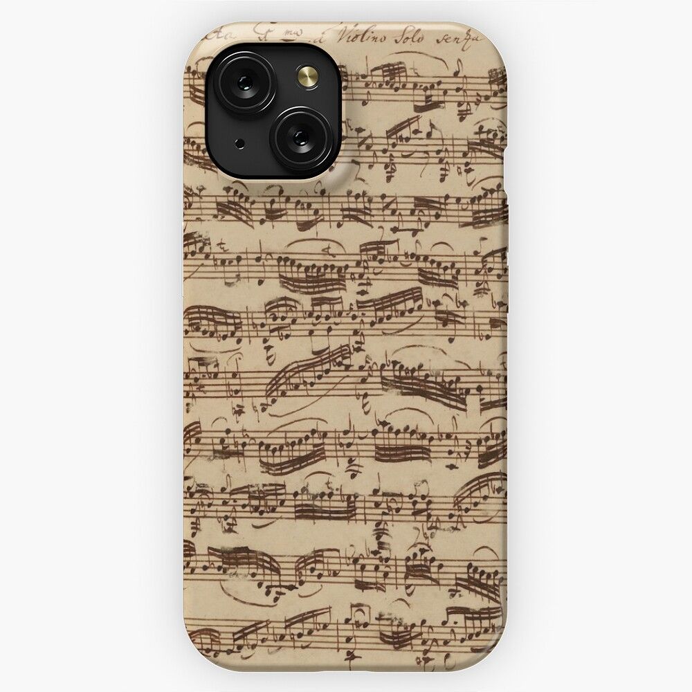 Bach Violin Sonata iPhone 15 Slim Phone Case Cover
