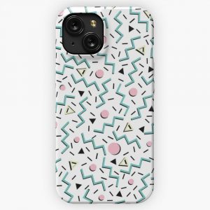 Back To The 80S Eighties Funky Memphis Pattern Design iPhone 15 Slim Phone Case Cover