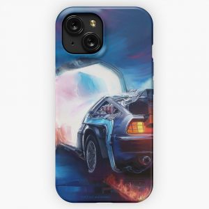Back To The Future Delorean Time Machine iPhone 15 Slim Phone Case Cover