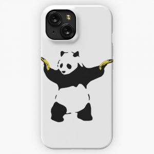 Bad Panda Stencil iPhone 15 Slim Phone Case Cover