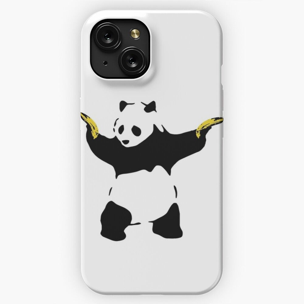 Bad Panda Stencil iPhone 15 Slim Phone Case Cover