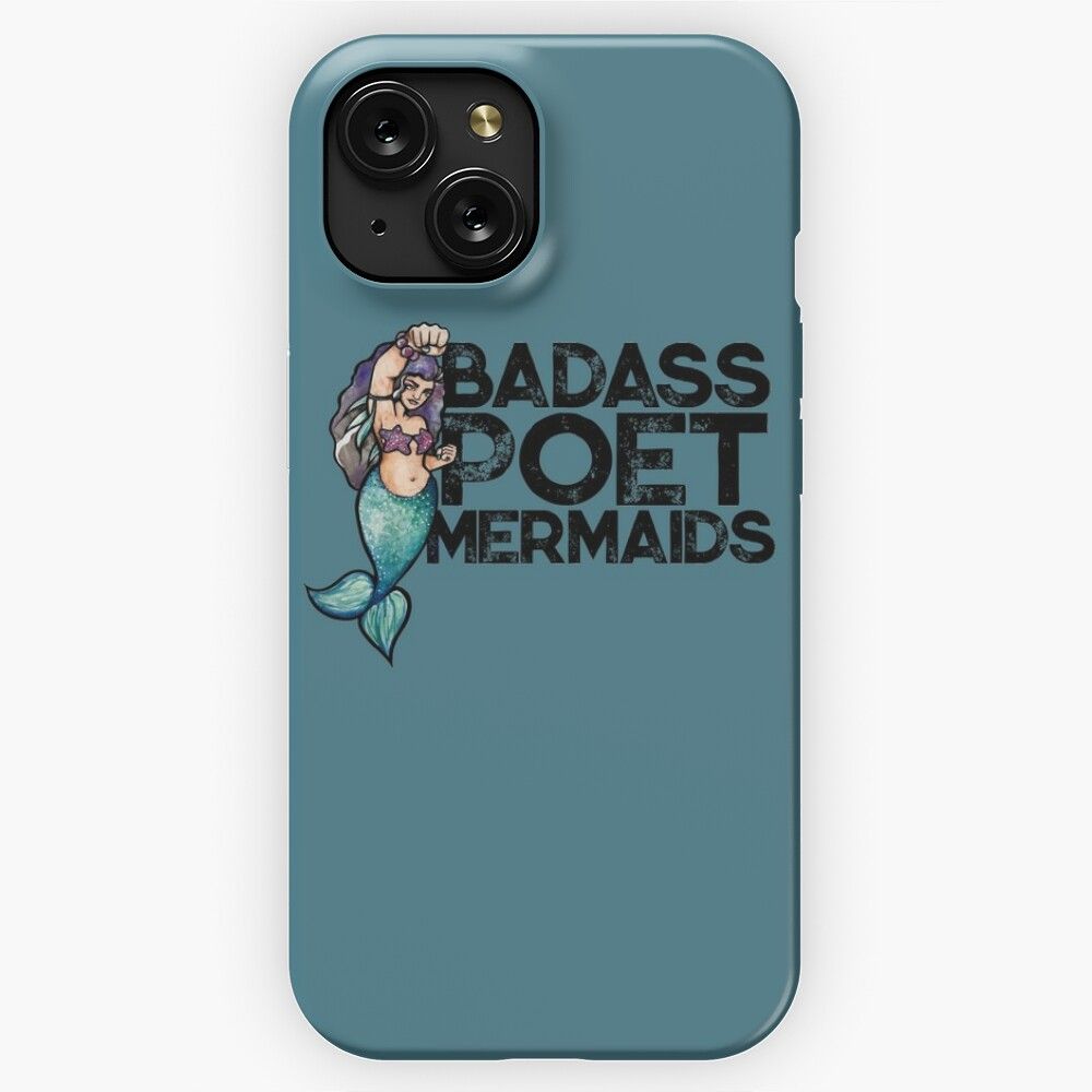 Badass Poet Mermaids 2 iPhone 15 Slim Phone Case Cover