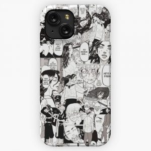 Baji Chifuyu Manga Collage iPhone 15 Slim Phone Case Cover
