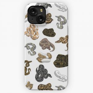 Ball Python Morph Snake Pattern iPhone 15 Slim Phone Case Cover