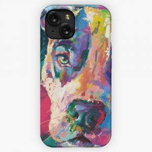 Bandit American Staffordshire Terrier iPhone 15 Slim Phone Case Cover