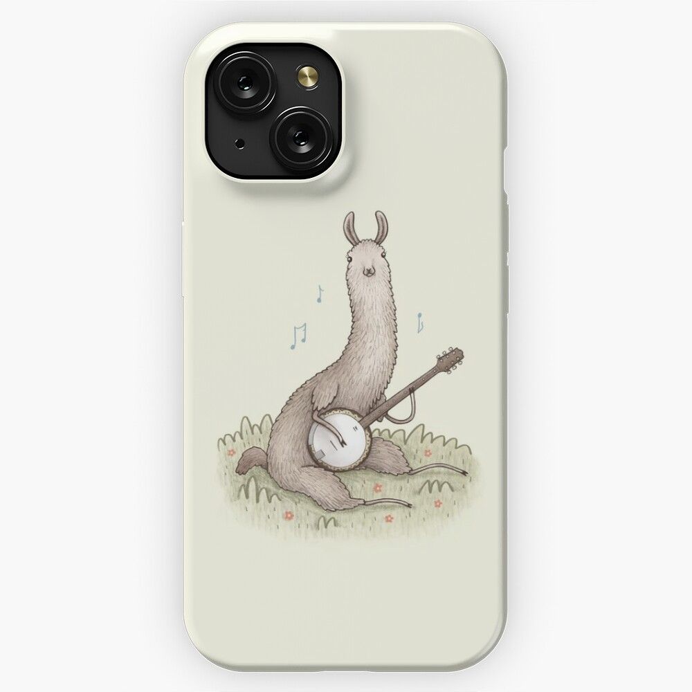 Banjo Llama iPhone 15 Slim Phone Case Cover
