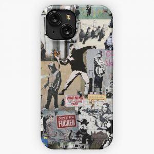 Banksy Collage 2 iPhone 15 Slim Phone Case Cover