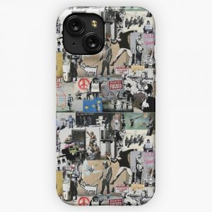 Banksy Collage 3 iPhone 15 Slim Phone Case Cover