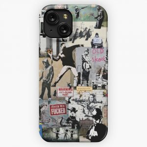 Banksy Collage iPhone 15 Slim Phone Case Cover