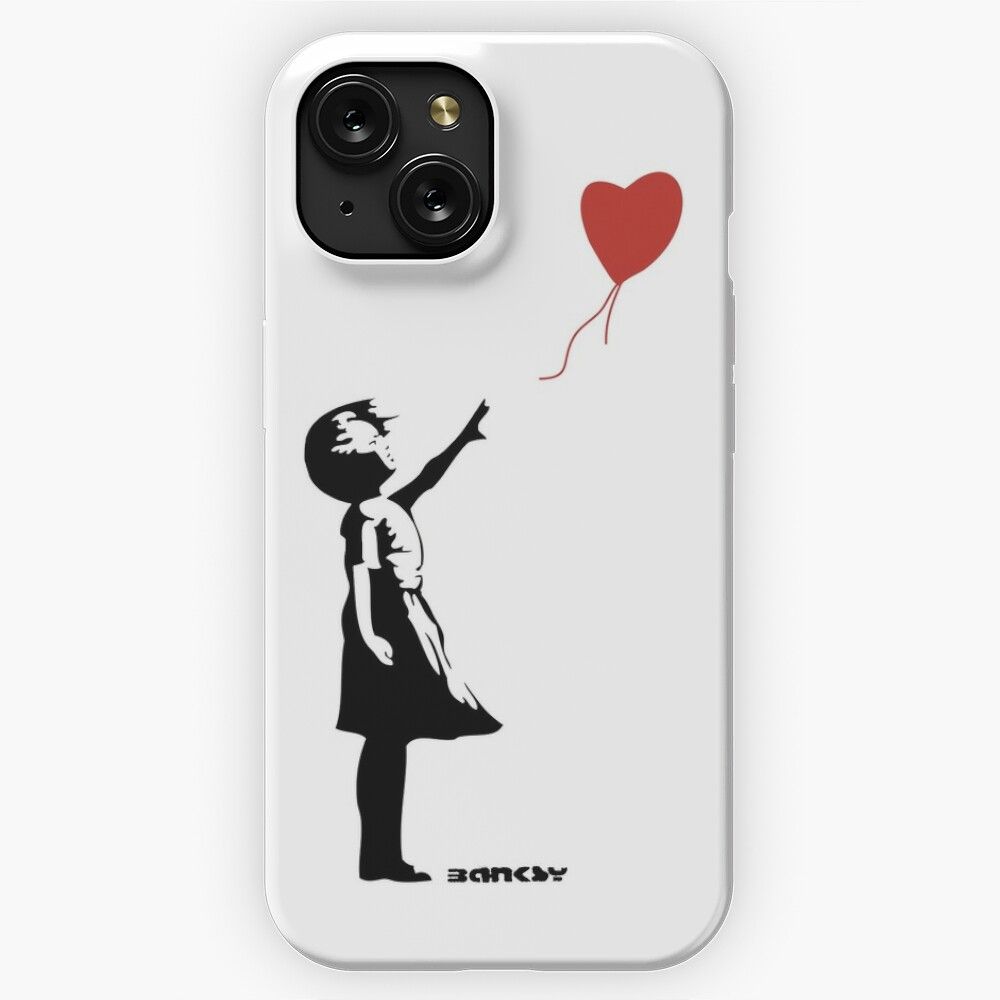 Banksy Girl With Balloon 3 iPhone 15 Slim Phone Case Cover