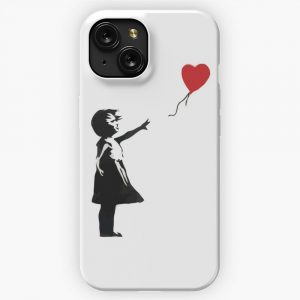 Banksy Girl With Balloon iPhone 15 Slim Phone Case Cover