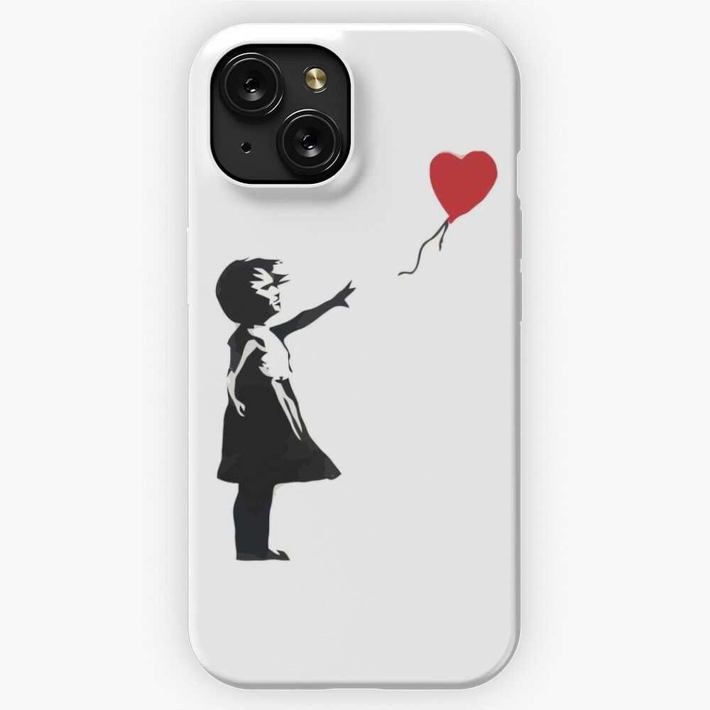 Banksy Girl With Balloon iPhone 15 Slim Phone Case Cover