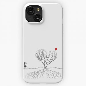 Banksy Heart Tree iPhone 15 Slim Phone Case Cover
