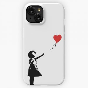 Banksy Letting Love Go Balloon Girl iPhone 15 Slim Phone Case Cover