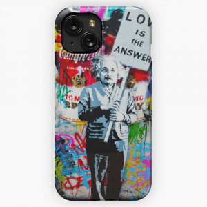Banksy Love Is The Answer iPhone 15 Slim Phone Case Cover