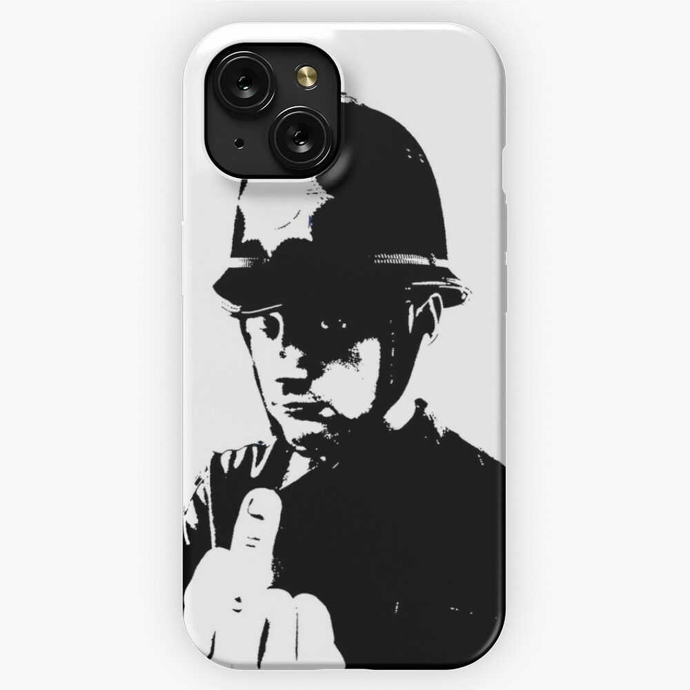 Banksy Swearing Policeman iPhone 15 Slim Phone Case Cover