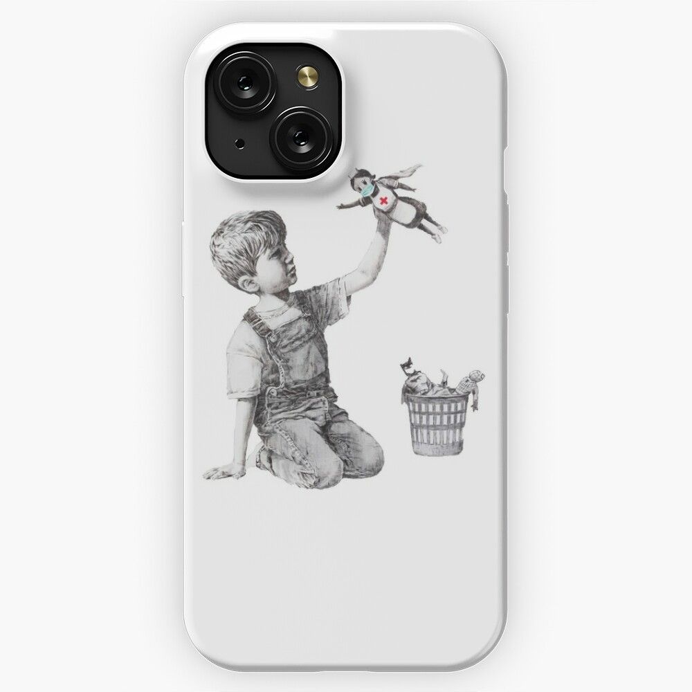 Banksy Tribute To Nurses iPhone 15 Slim Phone Case Cover