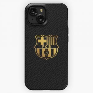 Barca Gold And Black iPhone 15 Slim Phone Case Cover