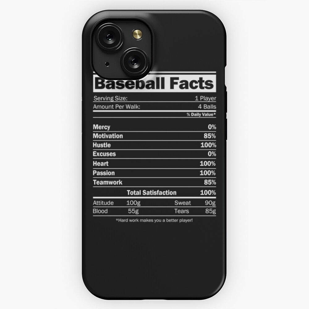 Baseball Facts Funny Baseball Gift For Baseball Lover Tta iPhone 15 Slim Phone Case Cover