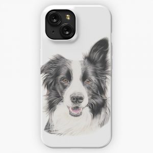Basil Border Collie iPhone 15 Slim Phone Case Cover