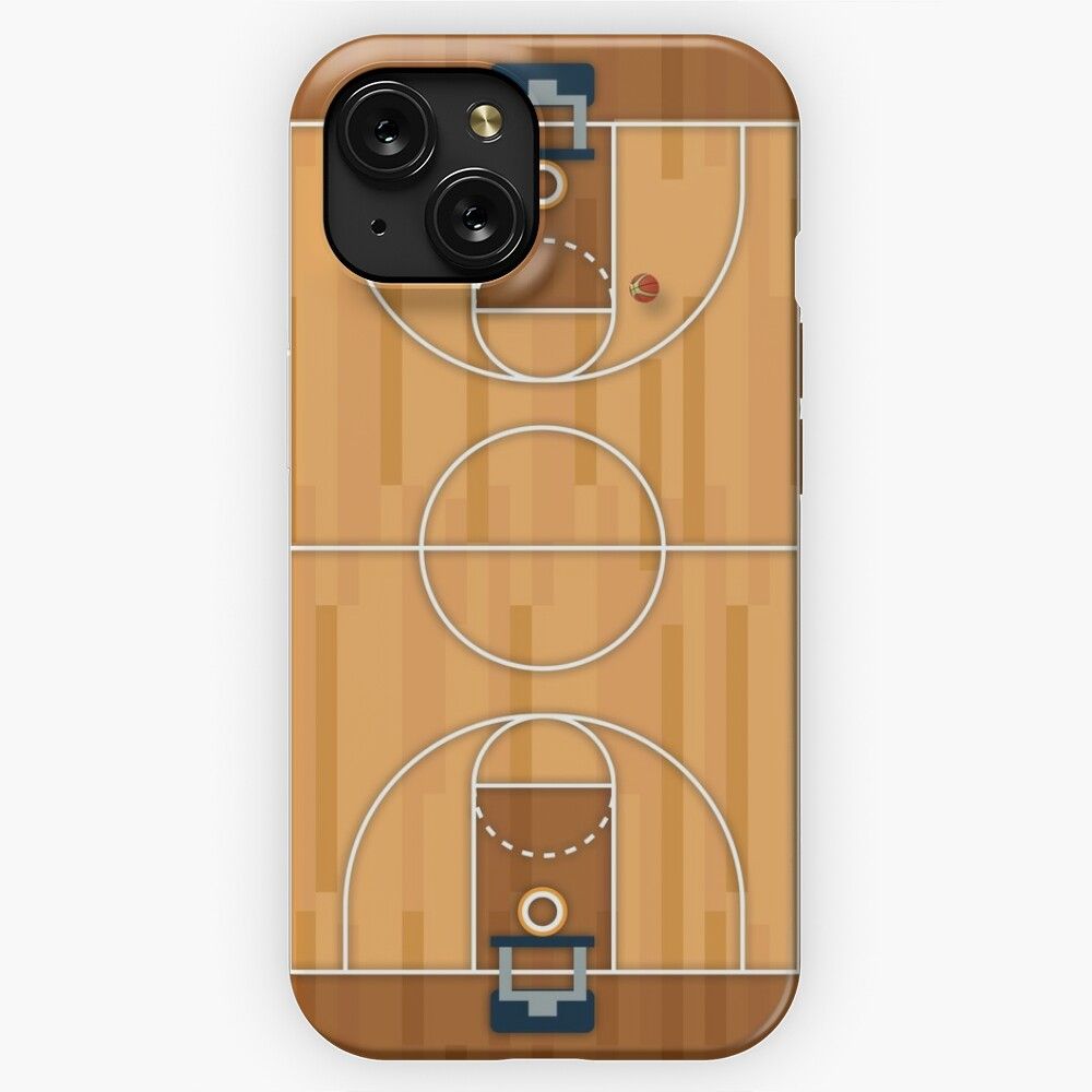 Basketball Court Pitch Hall Ball iPhone 15 Slim Phone Case Cover