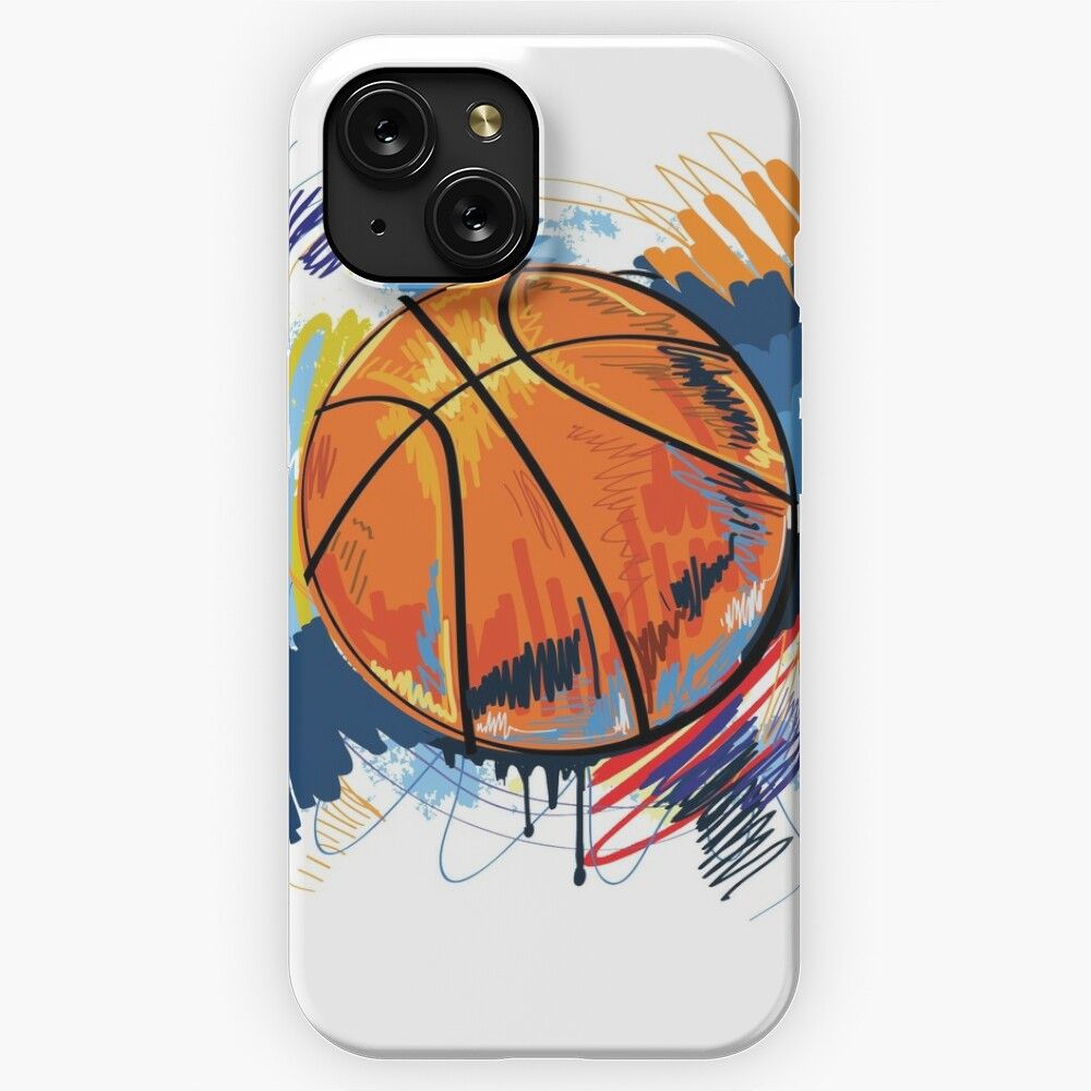 Basketball Graffiti Art iPhone 15 Slim Phone Case Cover