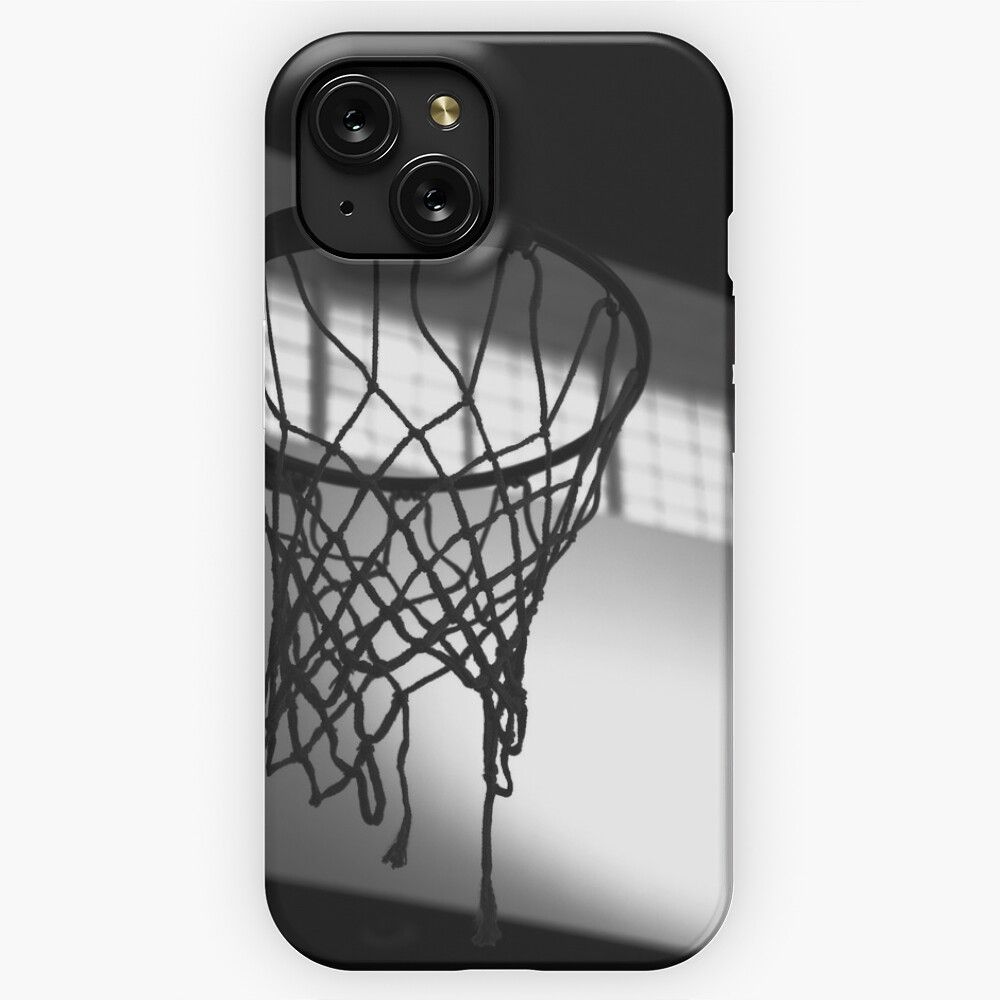 Basketball Hoop Silhouette iPhone 15 Slim Phone Case Cover