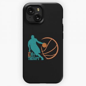 Basketball Is My Therapy iPhone 15 Slim Phone Case Cover