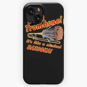 Bass Trombone Musical Bazooka iPhone 15 Slim Phone Case Cover