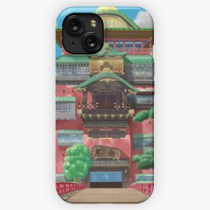 Bathhouse Spirited Away Digital Art iPhone 15 Slim Phone Case Cover