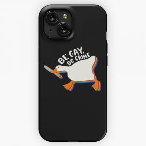 Be Gay Do Crime Goose iPhone 15 Slim Phone Case Cover