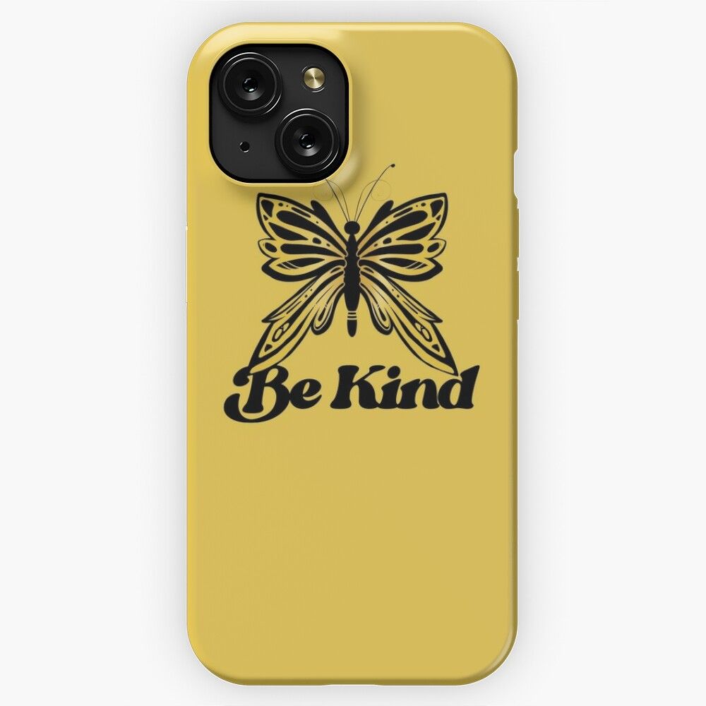 Be Kind Butterfly iPhone 15 Slim Phone Case Cover