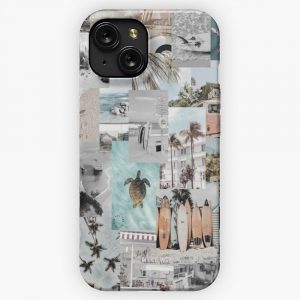 Beach Aesthetic Collage iPhone 15 Slim Phone Case Cover