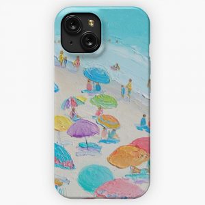 Beach Painting Summer Love 2 iPhone 15 Slim Phone Case Cover