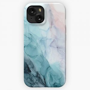 Beachy Pastel Flowing Ombre Abstract 1 iPhone 15 Slim Phone Case Cover