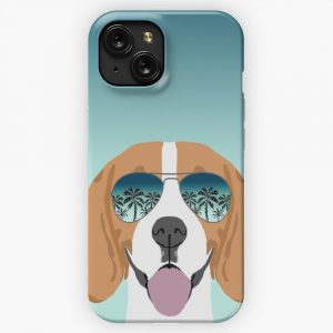 Beagle Dog Pattern Ombre Beagles Summer Cute Gifts For Dog Lover Dog Breeds By Petfriendly iPhone 15 Slim Phone Case Cover