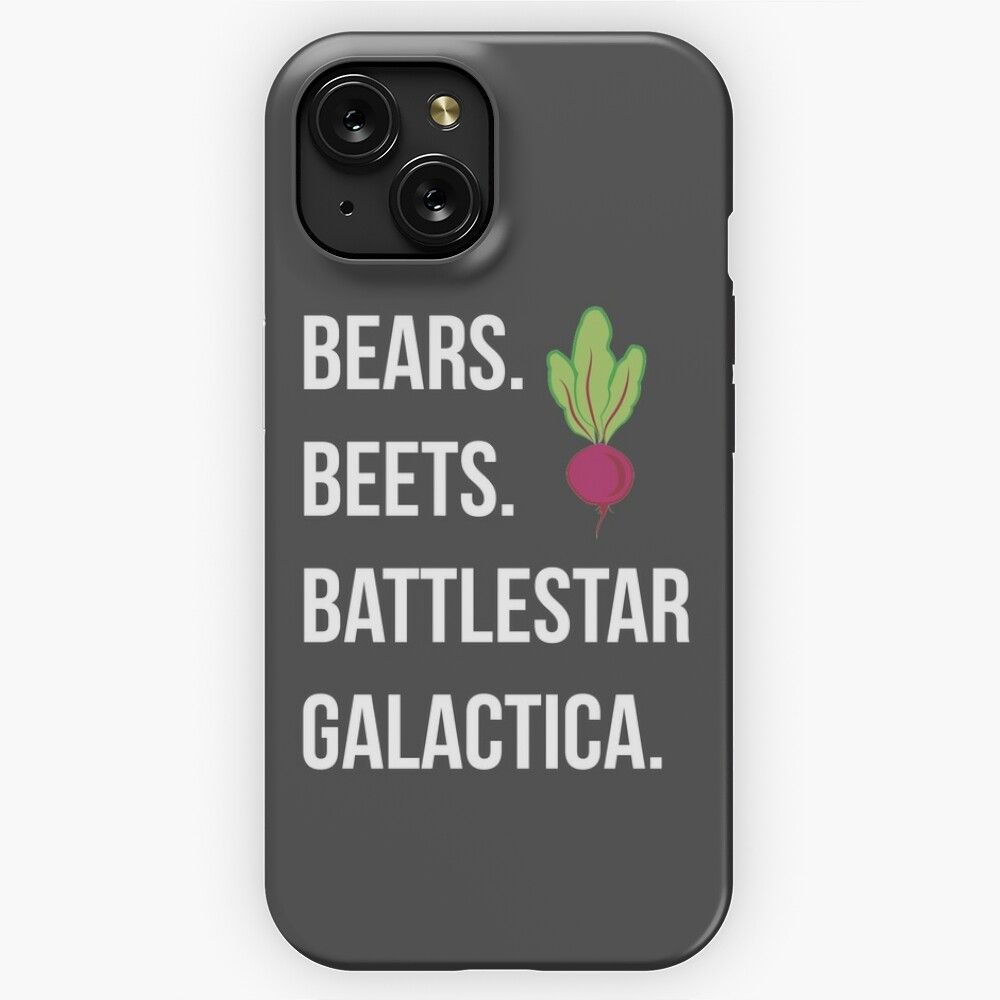 Bears Beets Battlestar Galactica The Office iPhone 15 Slim Phone Case Cover