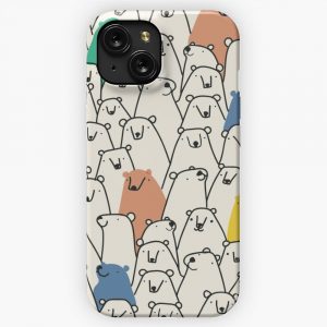 Bears Pattern iPhone 15 Slim Phone Case Cover