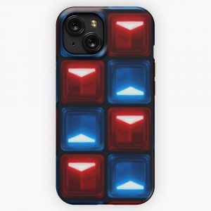 Beat Saber V2 Block Pattern iPhone 15 Slim Phone Case Cover