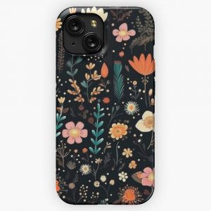 Beautiful Geometrical Flower Seamless Pattern iPhone 15 Slim Phone Case Cover