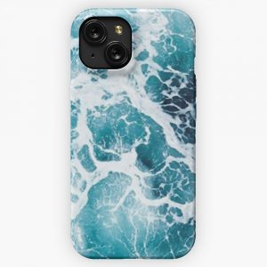 Beautiful Ocean Waves Aerial View iPhone 15 Slim Phone Case Cover