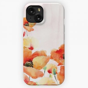 Beautiful Poppies iPhone 15 Slim Phone Case Cover