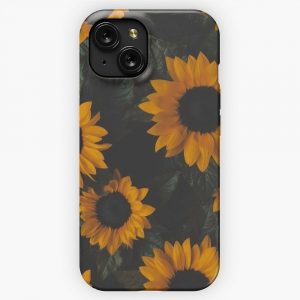 Beautiful Sunflower Background iPhone 15 Slim Phone Case Cover