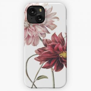Beautiful Vintage Dahlia Flower iPhone 15 Slim Phone Case Cover