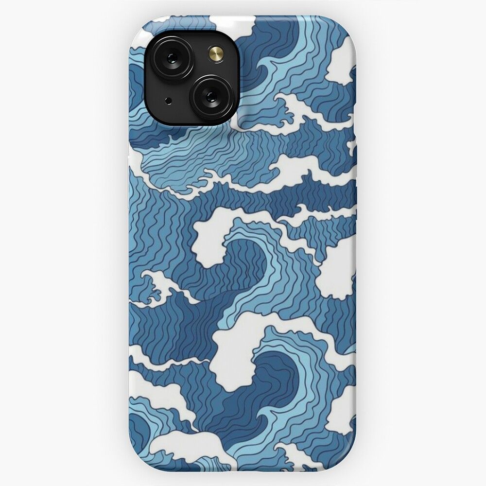 Beautiful Waves Wallpaper iPhone 15 Slim Phone Case Cover