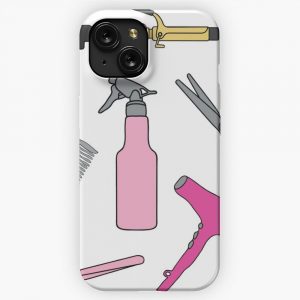 Beauty Salon Cosmetology Items Mix iPhone 15 Slim Phone Case Cover