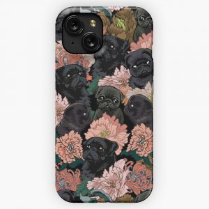Because Black Pug iPhone 15 Slim Phone Case Cover
