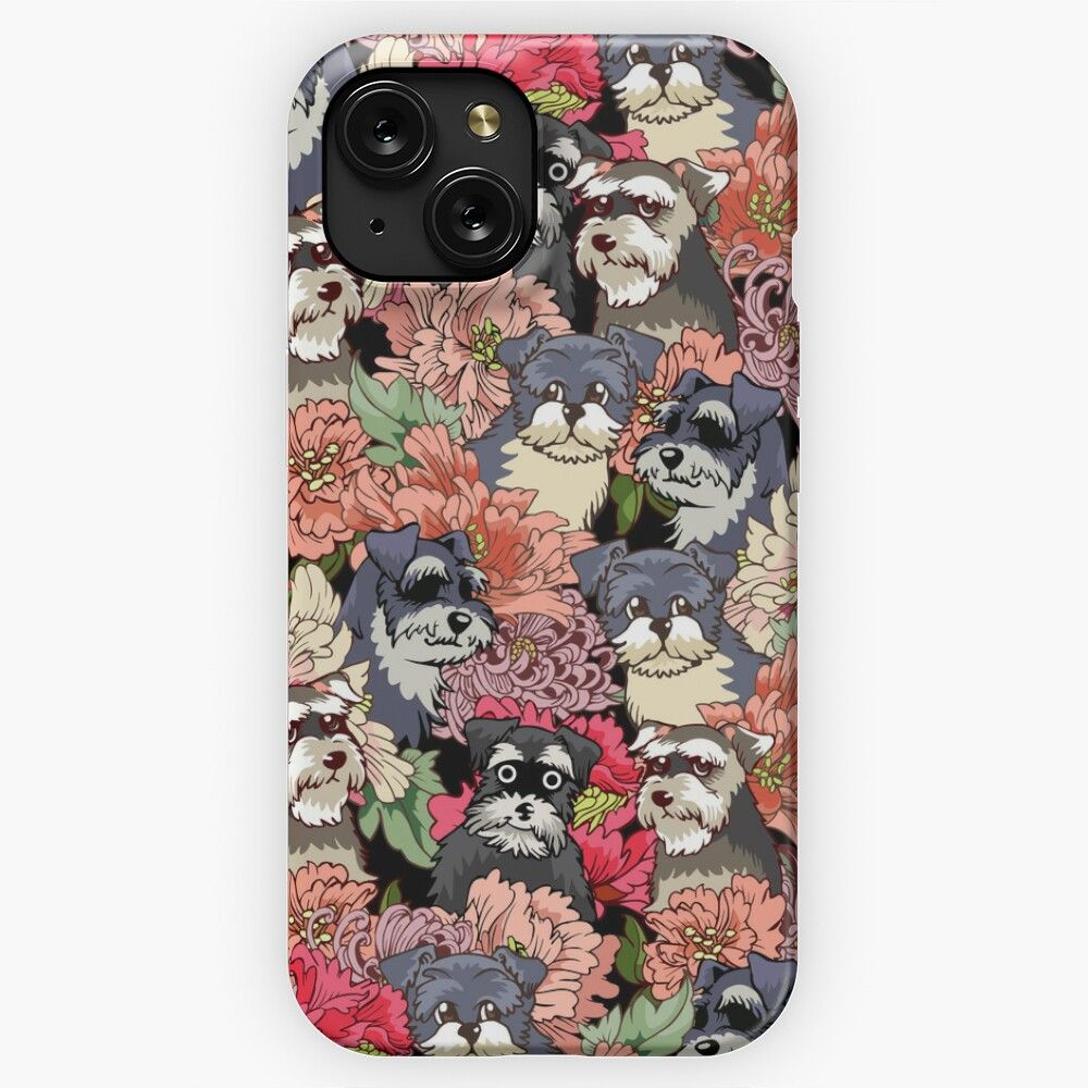 Because Schnauzers iPhone 15 Slim Phone Case Cover