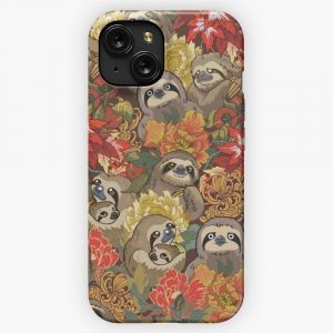 Because Sloths Autumn iPhone 15 Slim Phone Case Cover